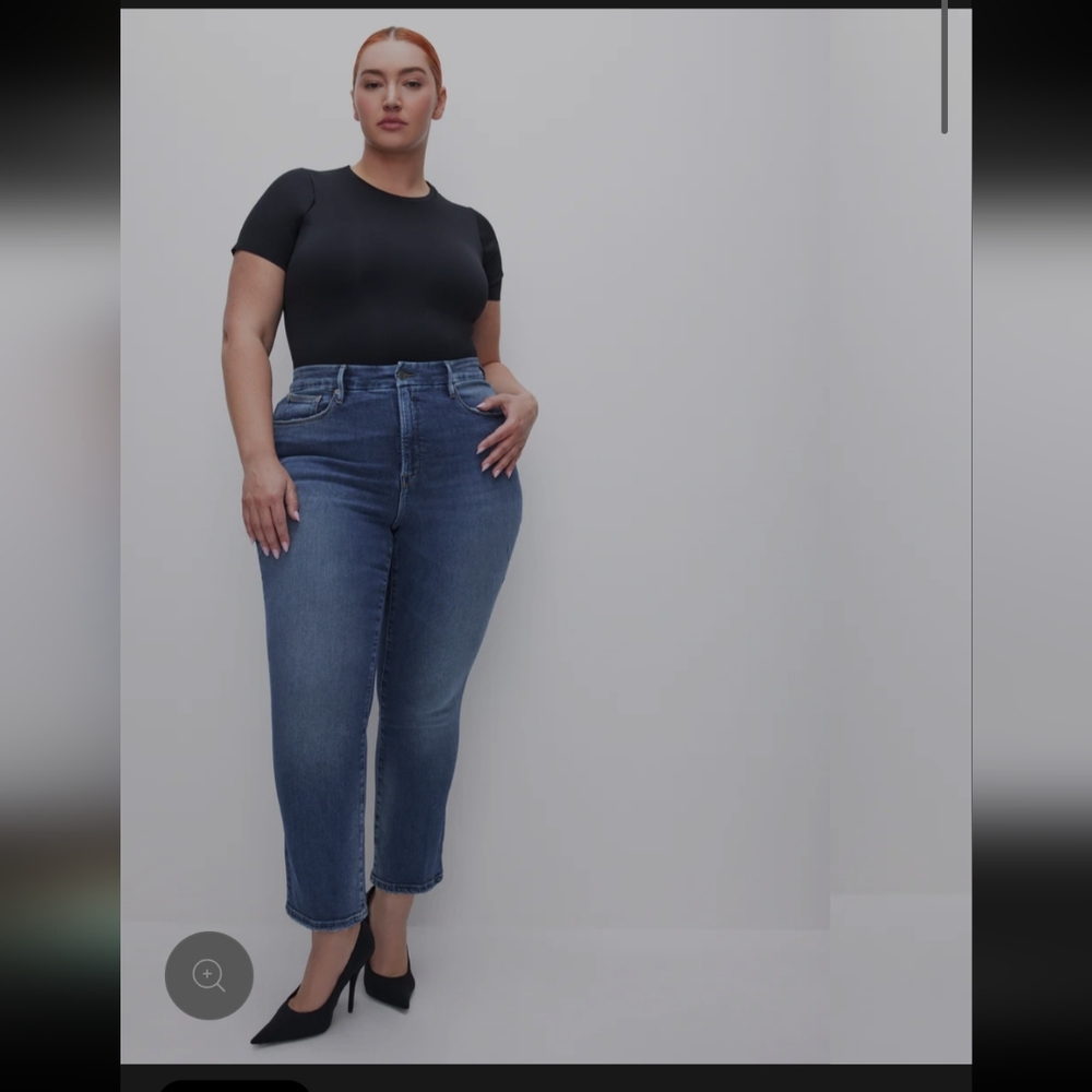 Good American Blue Ankle & Cropped Jeans